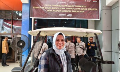 Ketua KPU Kabupaten Tebo, Atiul Fuadiah, SH., MH., saat di RS Bhayangkara Jambi. (DETAIL/Hary)