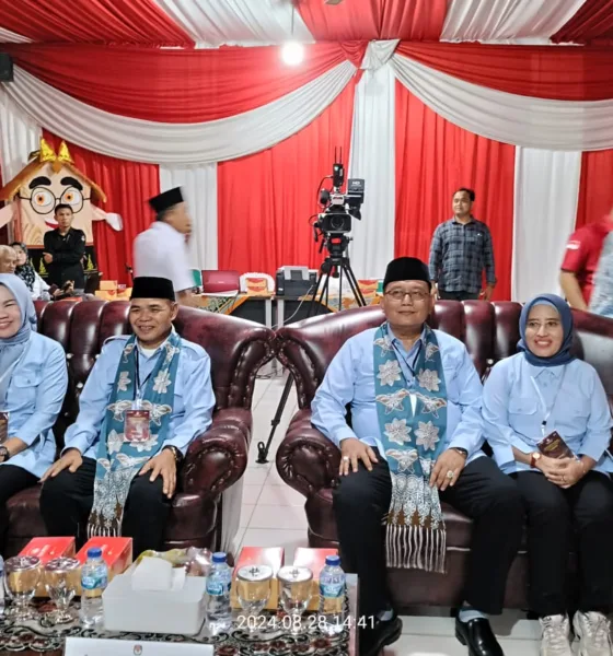 Pasangan Aspan - Tono mendaftar di KPU Tebo pada Rabu, 28 Agustus 2024. (DETAIL/Hary)