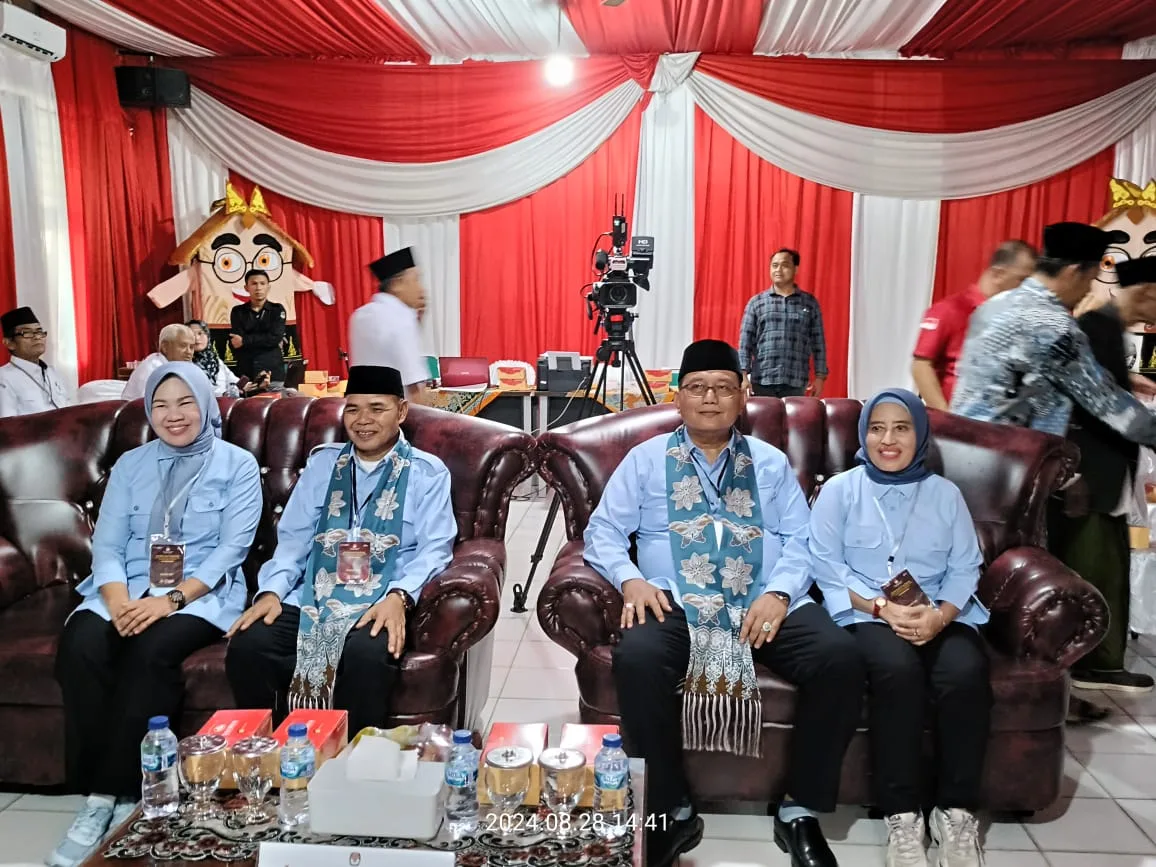 Pasangan Aspan - Tono mendaftar di KPU Tebo pada Rabu, 28 Agustus 2024. (DETAIL/Hary)