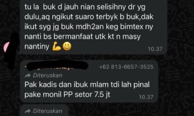 Tangkapan layar grup TP PKK Kabupaten Merangin. (DETAIL/ist)