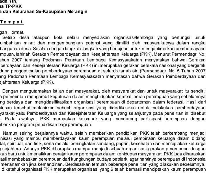 Surat yang beredar diduga agar bisa mengarahkan kepada salah satu travel agent. (DETAIL/ist)