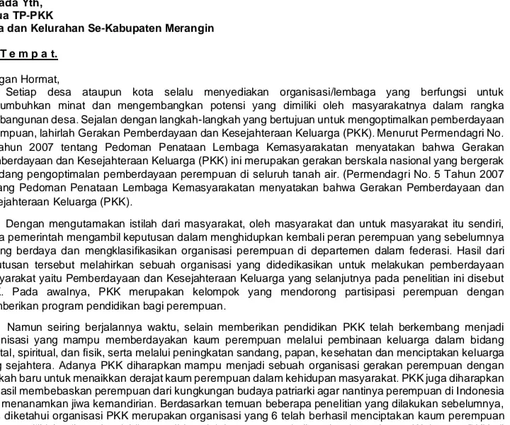 Surat yang beredar diduga agar bisa mengarahkan kepada salah satu travel agent. (DETAIL/ist)