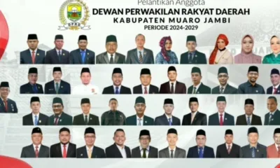 Daftar Anggota DPRD Muarojambi periode 2024 - 2029. (ist)