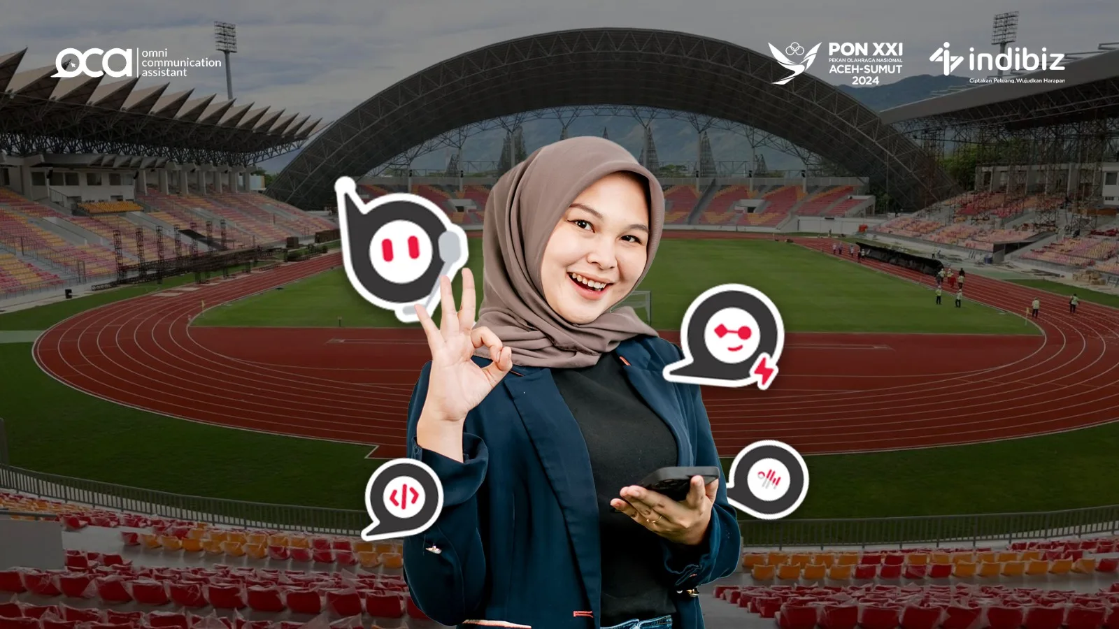 Teknologi OCA dipersembahkan Telkom Indonesia demi kesuksesan PON Aceh-Sumut. (ist)