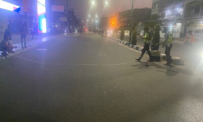 Personil Satlantas Polresta Jambi saat olah TKP. (ist)