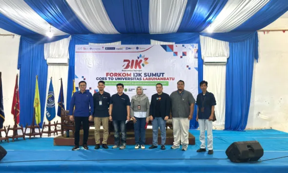 OJK dan Forum IJK Sumut menggelar acara yang terkait dengan BIK 2024 di Universitas Labuhanbatu. (ist)