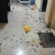 Kondisi Polsek Kumpeh Ilir pasca diserang warga. (ist