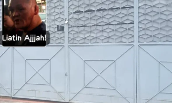 Pagar rumah diduga milik Tikuy. (ist)