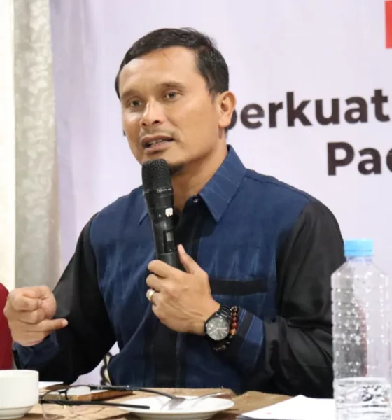 Komisioner Bawaslu Sumut, Saut Boangmanalu, mengungkapkan tingkat pelanggaran selama pemilu 2024. (ist)