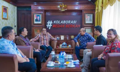 Plt. Wali Kota Medan, Aulia Rachman menerima audiensi para aktivis Yayasan Nurani Luhur Masyarakat (YNLM). (ist)