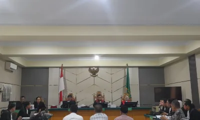 Suasana sidang kasus korupsi dana hibah KONI Sungaipenuh. (DETAIL/Juan)