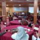Kepala OPD tak hadir, banyak kursi kosong tak terisi pada FGD pelestarian cagar budaya dan objek pemajuan kebudayaan perkampungan tradisional Rantau Panjang, di aula Bappeda Merangin. (DETAIL/Daryanto)