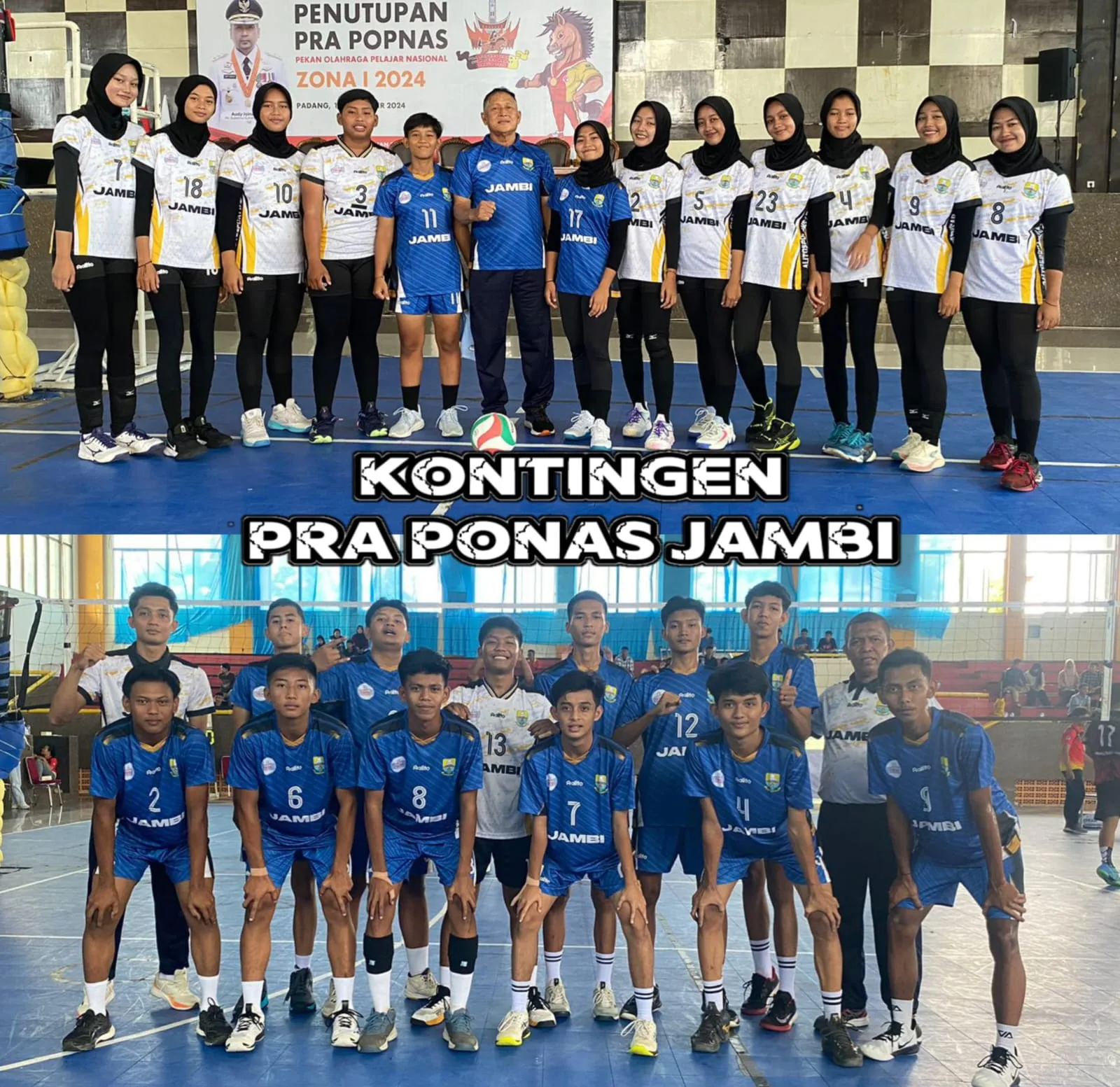 Tim Pra-Popnas Jambi menjadi juara dan berhak bertanding di level nasional. (DETAIL/ist)