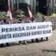 Hadi Prabowo demo di KPK RI. (ist)