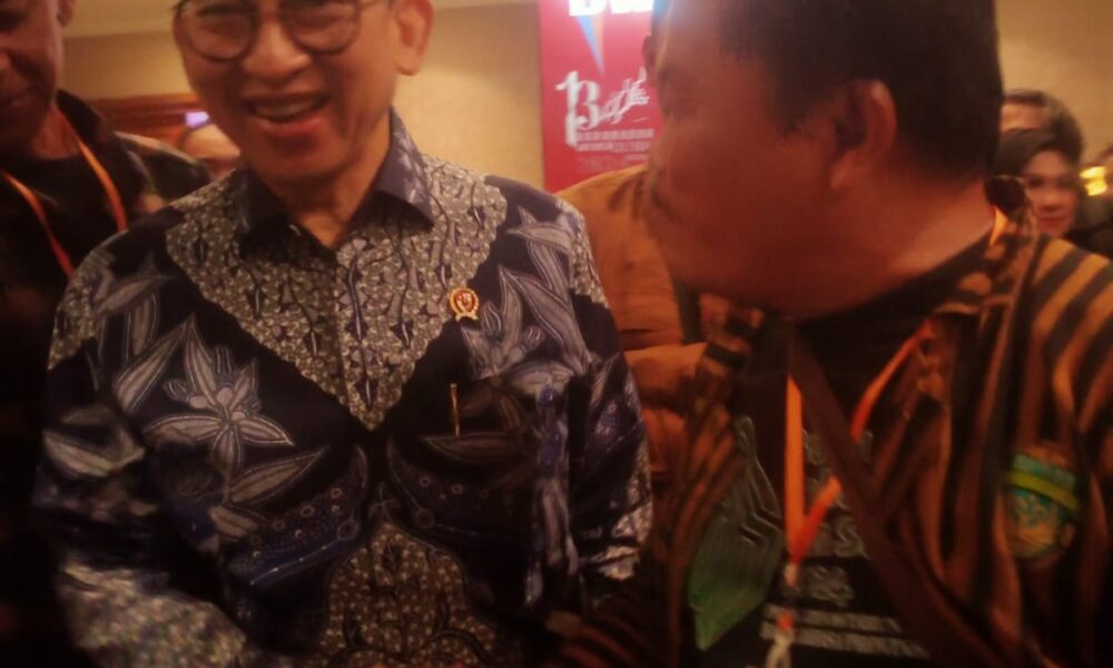 Menteri Kebudayaan RI, Fadli Zon usai membuka secara resmi perhelatan BWCF. (ist)
