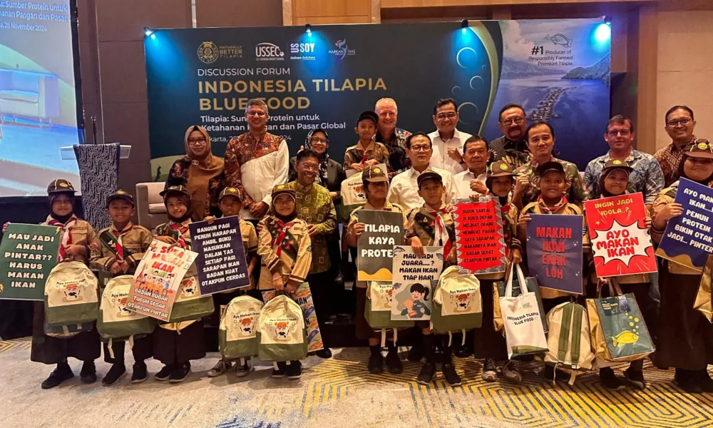 Regal Springs Indonesia (PT Aqua Farm Nusantara) bersama U.S. Soybean Export Council (USSEC) menggelar peringatan Hari Ikan Nasional di Jakarta yang digelar pada Kamis, 28 November 2024, dan diisi dengan sebuah forum diskusi. (ist)
