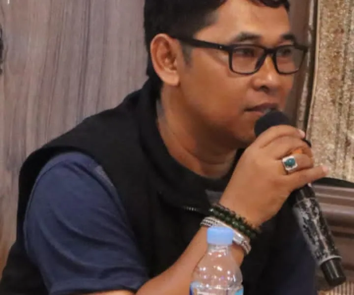 Nazaraman, Ketua PWI Kabupaten Merangin. (DETAIL/Daryanto)
