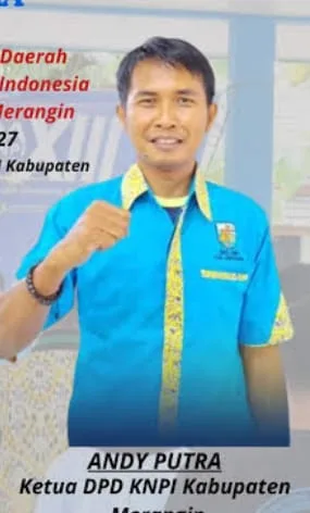 Ketua DPD KNPI Merangin, Andi Putra minta Pemerintah tegas terhadap PT SGN. (DETAIL/ist)