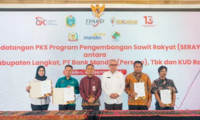 OJK Sumut menggelar penguatan kapasitas TPAKD sekaligus penandatanganan kerjasama untuk penguatan perkebunan kelapa sawit rakyat, Kamis, 5 Desember 2024. (ist)