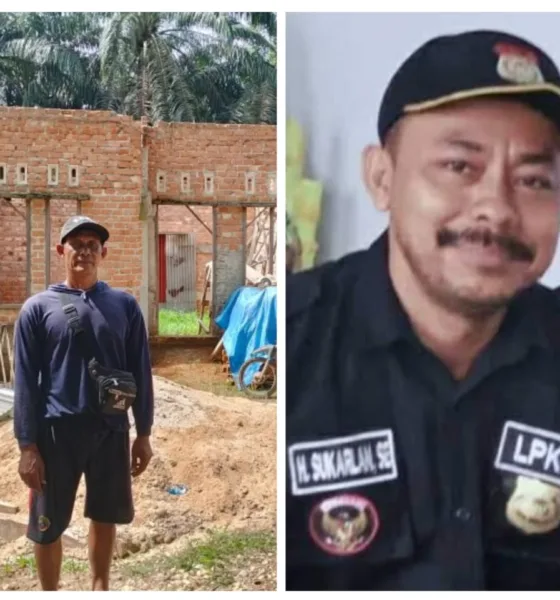H.Sukarlan, Ketua LPKNI Merangin desak PT SGN selesaikan hak keluarga Sawal. (DETAIL/Daryanto)