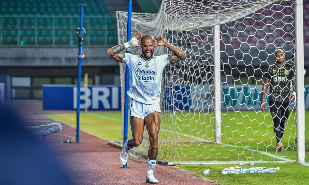 Penyerang Persib Bandung, David da Silva. (DETAIL/Yayat Hidayat)