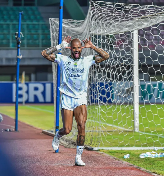 Penyerang Persib Bandung, David da Silva. (DETAIL/Yayat Hidayat)