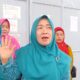 Ketua Penggerak PKK Provinsi Jambi, Hesti Hesnidar Haris saat sosialisasi di Lapas Bangko. (DETAIL/Daryanto)
