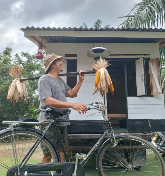 Miniatur rumah asli transmigrasi tahun 1982-1983. (DETAIL/Daryanto)