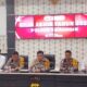 Kapolres Merangin AKBP Ruri Roberto saat meliris catatan akhir tahun. (DETAIL/Daryanto)