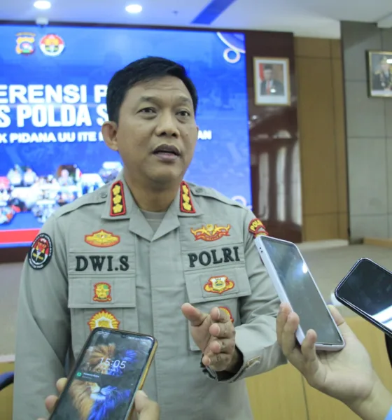 Kabid Humas Polda Sumbar, Dwi Sulistyawan Jumpa Pers dengan awak media di Polda Sumbar, Senin, 30 Desember 2024. (ist)