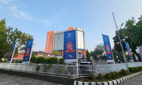 Inilah lokasi gedung Bank Sumut di Jalan Imam Bonjol, Medan. Pemprov, Pemkab, dan Pemko di Sumut diminta membangun sinergisitas pembiayaan pembangunan dengan Bank Sumut. (ist)