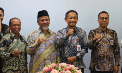 Senator DPD RI, M. Nuh saat mengunjungi kantor OJK Sumut, Senin, 6 Januari 2025. (ist)