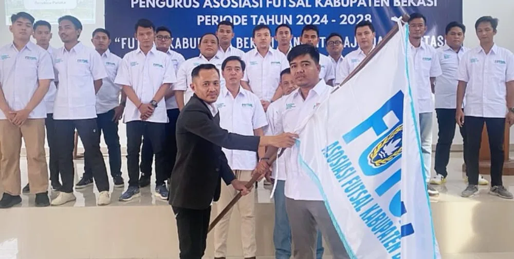 Pelantikan dan Pengukuhan Pengurus Asosiasi Futsal Kabupaten Bekasi Periode Tahun 2024-2028. (ist)
