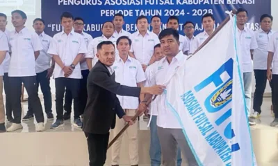 Pelantikan dan Pengukuhan Pengurus Asosiasi Futsal Kabupaten Bekasi Periode Tahun 2024-2028. (ist)