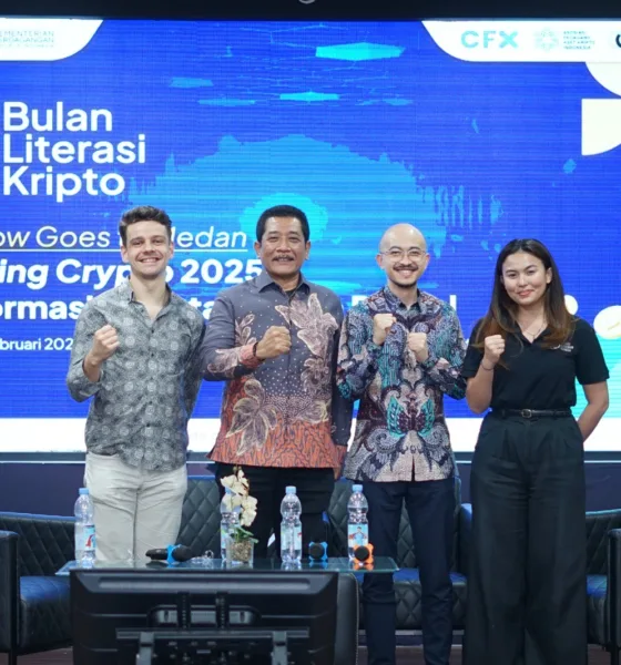 OJK Sumut menggelar Bulan Literasi Kripto di USU, kemarin. (ist)