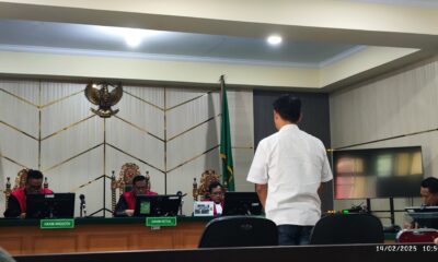 Sidang terdakwa Leo Darwin di PN Jambi. (ist)