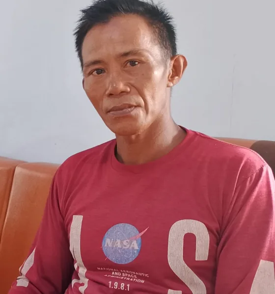 Ketua RT 16 D Desa Bungo Antoi, Edi Supardi. (DETAIL/Daryanto)