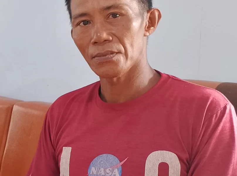 Ketua RT 16 D Desa Bungo Antoi, Edi Supardi. (DETAIL/Daryanto)