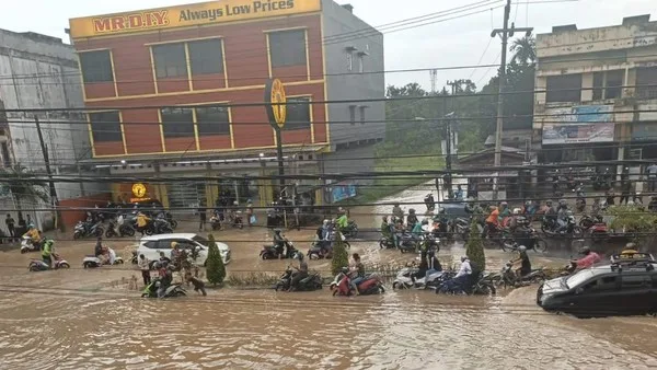 Salah satu titik rawan banjir di Kota Jambi. (ist)