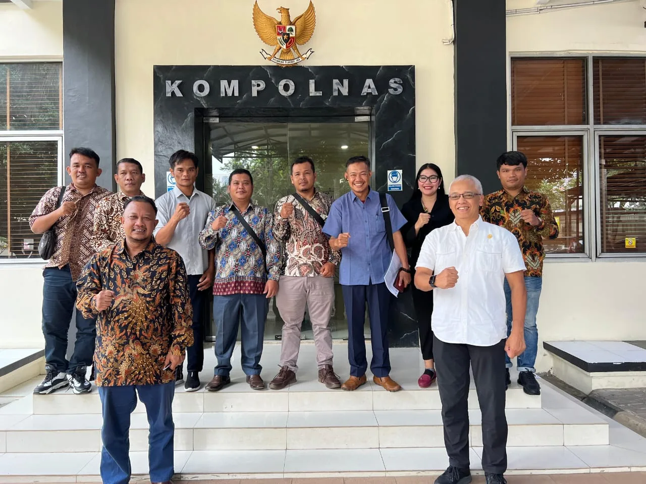 James Barus bersama IHCS Jambi dan Jakarta di Kompolnas RI. (ist)