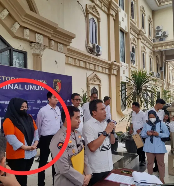 WW saat rilis kasus di Polda Jambi. (DETAIL/Juan)