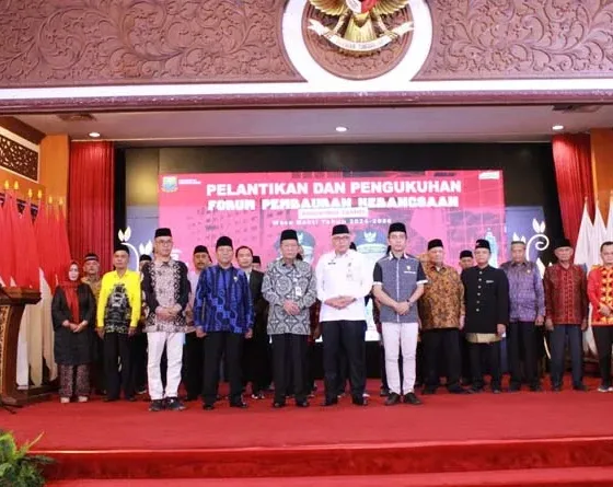 Kukuhkan FPK, Abdullah Sani: FPK Provinsi Jambi Lonceng Komitmen Menjaga NKRI dan Pancasila. Foto dok Kominfo Prov Jambi