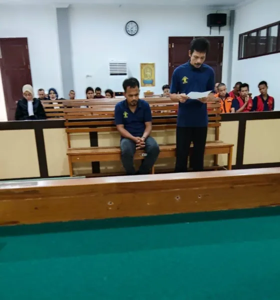 Terdakwa Jepsi Simarmata dan Cerry Sinaga. (ist)