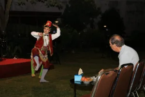 Penampilan Tari Sobrak dari Albert, salah satu siswa SMA Kolese De Britto. (ist)